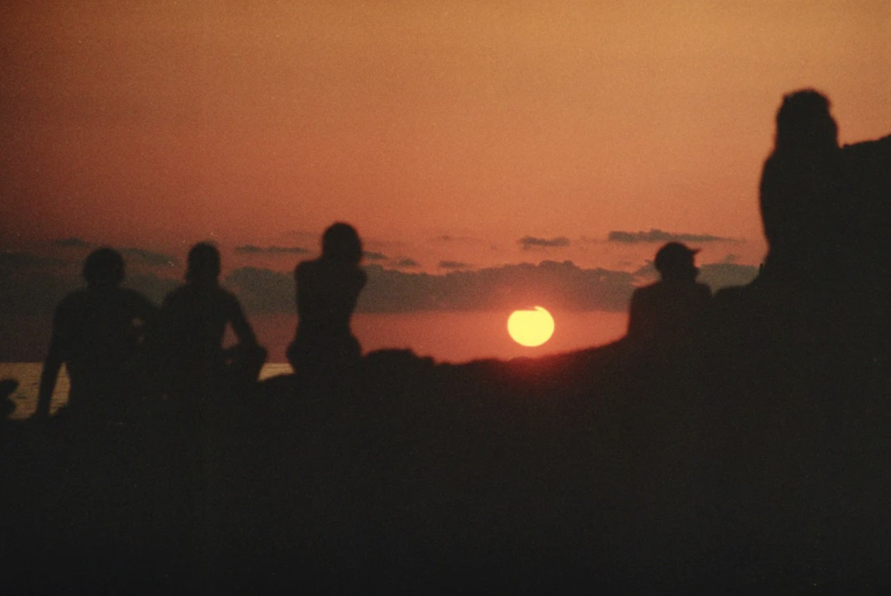 Friends at sunset